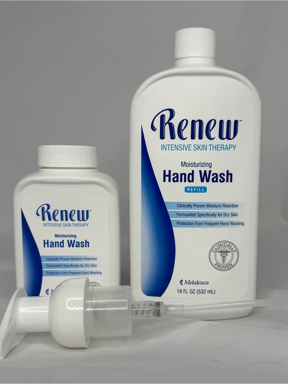 Melaluca Renew Moisturizing Hand Wash soap dispenser and refill new & sealed